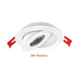 4" 9W 5-Color Slim Scoop Recess Light - Envision LED