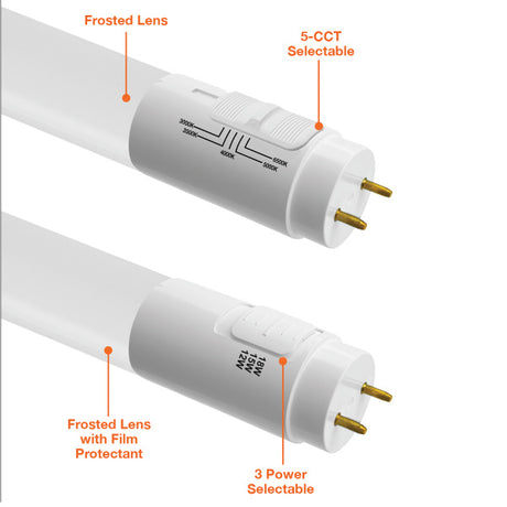 4' Tri - Watt T8 Multi - Color Dimmable Bypass Bulb - Envision LED