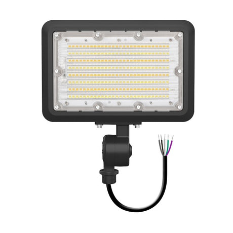 40/50/60W Tri-Power Tri-Color Knuckle Mount LED Flood Light w/ Photocell - Envision LED
