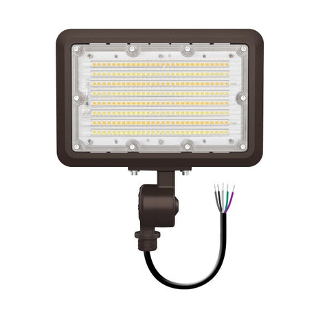 40/50/60W Tri-Power Tri-Color Knuckle Mount LED Flood Light w/ Photocell - Envision LED