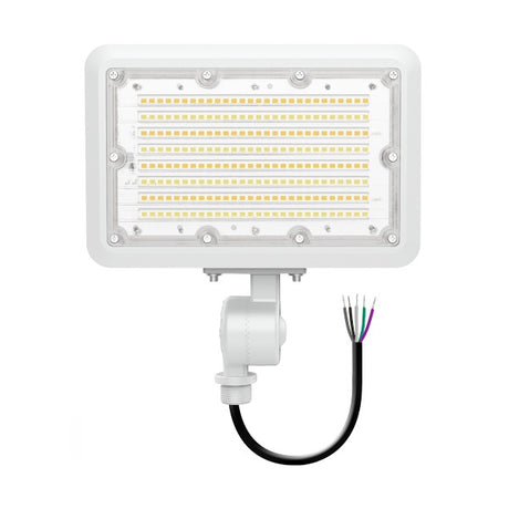 40/50/60W Tri-Power Tri-Color Knuckle Mount LED Flood Light w/ Photocell - Envision LED