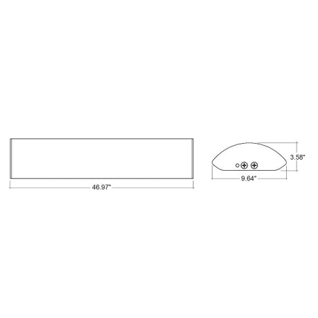 4ft x 10in 5-Color Tri-Power Wrap Around Fixture - Envision LED