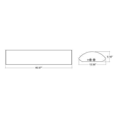 4ft x 14in 5-Color Tri-Power Wrap Around Fixture - Envision LED