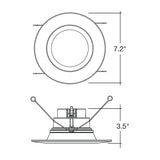6" 10/14/18W 277V Smooth 5CCT Down Light - Envision LED