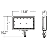60/80/100W Tri-Power Tri-Color Knuckle Mount LED Flood Light w/ Photocell - Envision LED