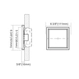15W 7" Square Multi-Color Surface Mount Light - Envision LED