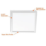 22W 12" Wet Rated Multi-Color Square Surface Mount Light - Envision LED