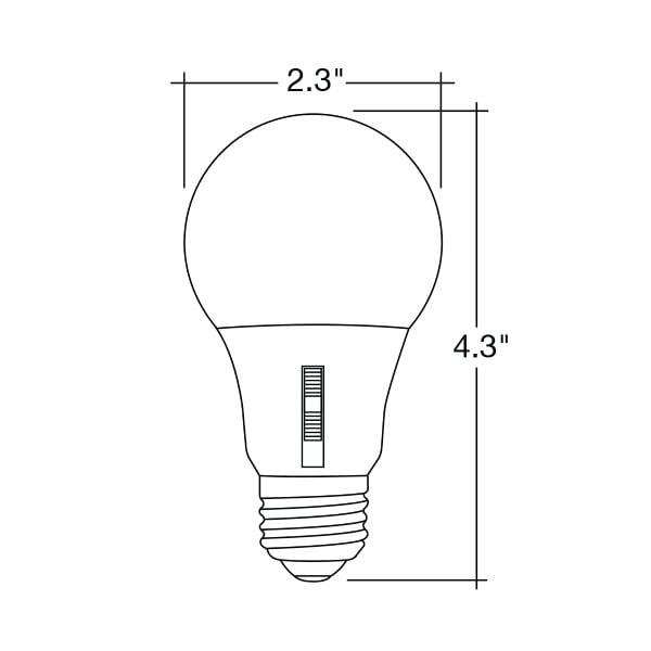 A19 9W 5CCT Dimmable LED Bulb - Envision LED