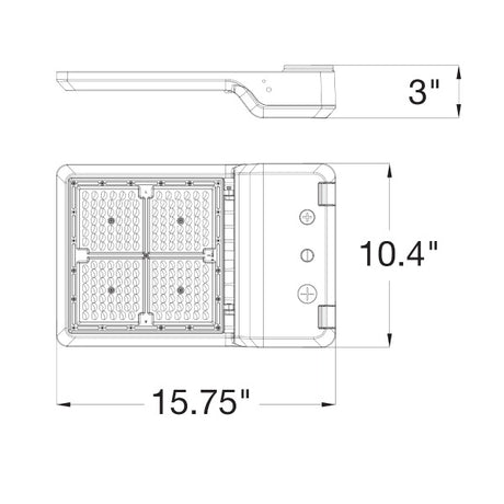 20W-100W Multi-Power Tri-Color Area LED Light - Envision LED