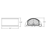 48/64/80W Tri-Color Semi-Circle Up/Down Wall Pack - Envision LED