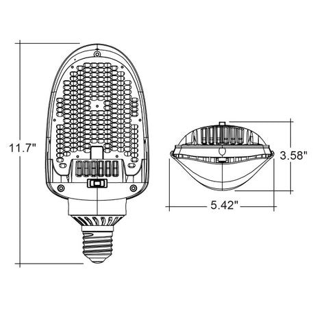75/95/115W Retrofit Flat Corn Bulb 5000K - Envision LED
