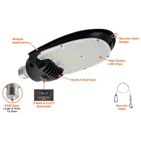 75/95/115W Retrofit Flat Corn Bulb 5000K - Envision LED