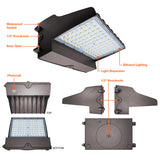 20-60W Tri-Color Cutoff LED Wall Pack w/ Photocell - Envision LED