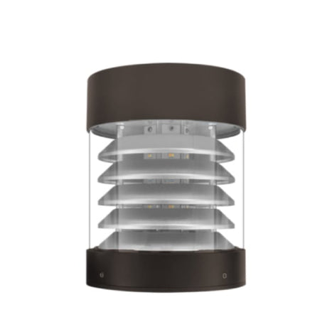 12/16/22W 5-Color Round Flat Louver LED Bollard - Envision LED