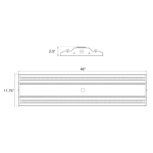 160/200/240/280/320W Slim Tri-Color 4' Linear High Bay Light - Envision LED