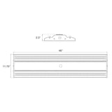 160/200/240/280/320W Slim Tri-Color 4' Linear High Bay Light - Envision LED