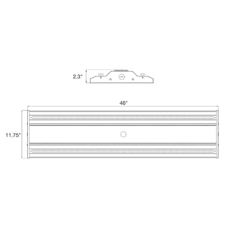 160/200/240/280/320W Slim Tri-Color 4' Linear High Bay Light - Envision LED