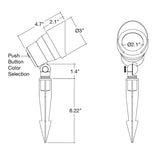 5W RGB+5-CCT Bullet Flood LED Up Light - Envision LED