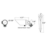 Solid Brass MR11 Small Body Architectural Up Light - Envision LED