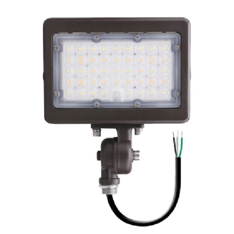 35W/50W Dual-Power Tri-Color Knuckle Mount LED Flood Light w/ Photocell - Envision LED