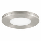 Nickel slim puck under cabinet light offering durable and elegant lighting solutions