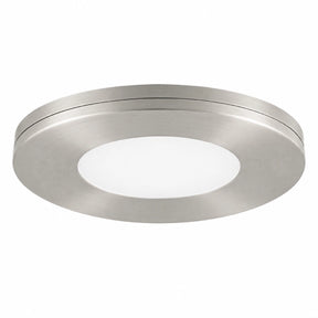 Nickel slim puck under cabinet light offering durable and elegant lighting solutions