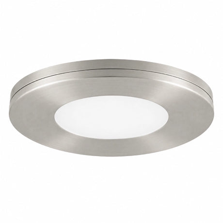 Nickel slim puck under cabinet light offering durable and elegant lighting solutions