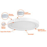 13W 7" Bi-Level Motion Sensor Surface Mount Light - Envision LED