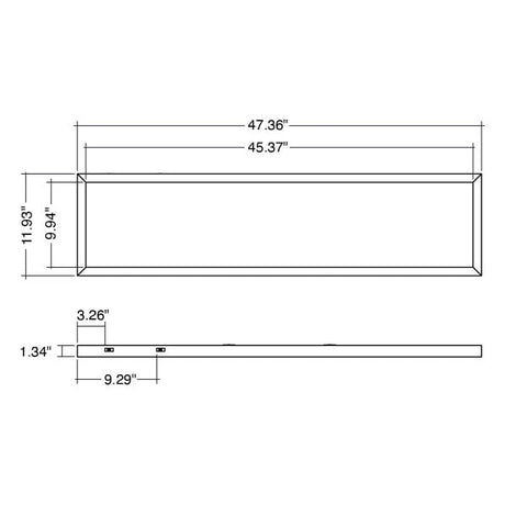 20/30/40W 1X4 Multi-Color Surface Mount Fixture - Envision LED