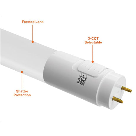 2' 8W T8 Tri - Color Ballast Compatible Bulb - Envision LED