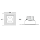 4" 1 Head Multi-Color Trimless Square Down Light - Envision LED