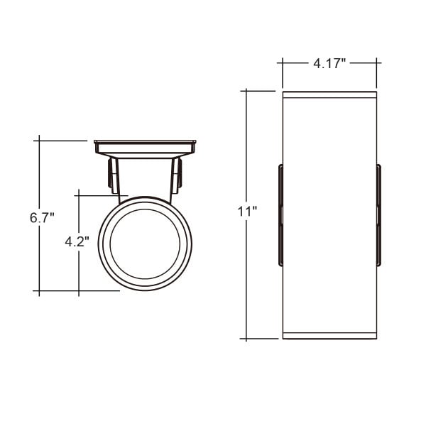 12/16/20W 4" Tri-Color Up and Down Light w/ Photocell - Envision LED