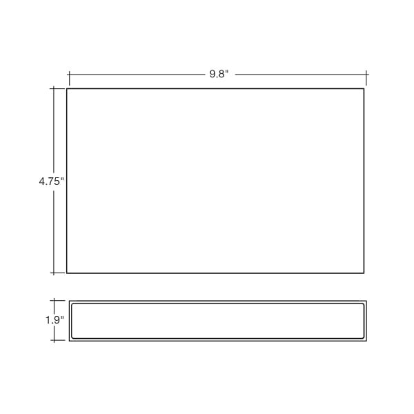 24W 5-Color 5" x 10" Square Wall Sconce - Envision LED