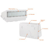 16/32/48/64/80W Tri-Color Cut Off Wall Pack w/ Photocell - Envision LED