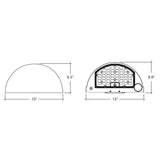 48/64/80W Tri-Color Semi-Circle Wall Pack w/ Photocell - Envision LED