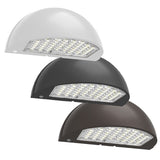 48/64/80W Tri-Color Semi-Circle Wall Pack w/ Photocell - Envision LED