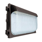 80/100/120W Tri-Color Slim Cutoff LED Wall Pack w/ Photocell - Envision LED