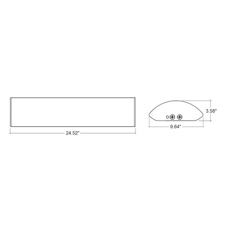 2ft x 10in 5-Color Tri-Power Wrap Around Fixture - Envision LED