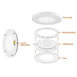 3W Undercabinet 3CCT Slim Magnetic Puck Light 24V - Envision LED