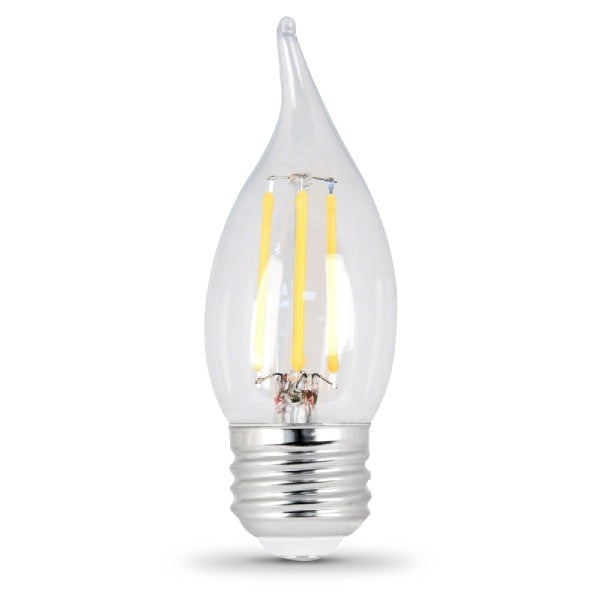 2.2W Flame Tip E26 Candelabra 2 Pack 2700K - Feit
