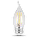 2.2W Flame Tip E26 Candelabra 2 Pack 2700K - Feit
