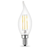 E12 3W Flame Tip LED Filament 4 - Pack 2700K - Feit