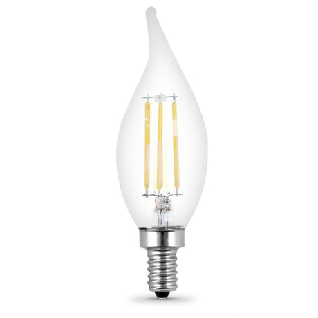 E12 3W Flame Tip LED Filament 4 - Pack 2700K - Feit