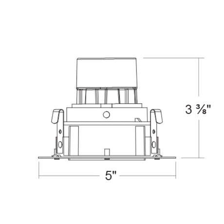 4" 5-Color Trimless Square Retrofit - Jet Lighting
