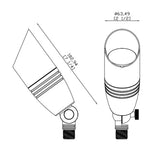 Black Aluminum LED Spot Up Light - Jet Lighting