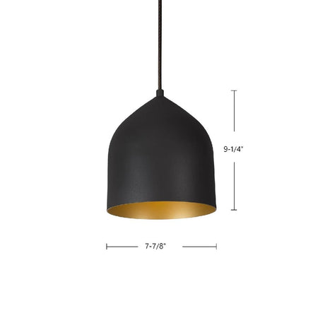 8" Spun Metal Shade LED Pendant Light - Kuzco Lighting