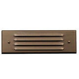 8" Double Louver Solid Brass Step Light - Lightcraft Outdoor