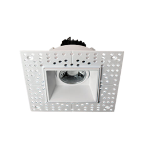 3 inch square white trimless adjustable mud-in recessed lights for optimal illumination