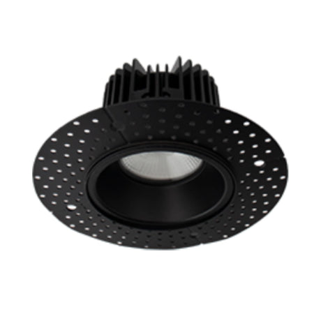 4 inch 15w black mud-in recessed light offering focused performance and design