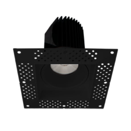 4 inch black square recessed mud-in light offering clean and effective illumination